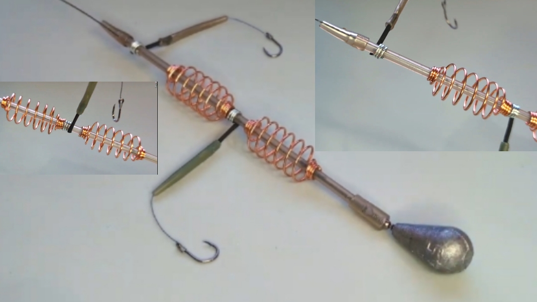 Снасть тандем пружины (убийца карася двойная)!  Снасть два этажа – двойная кормушка 🐠🐋🐟