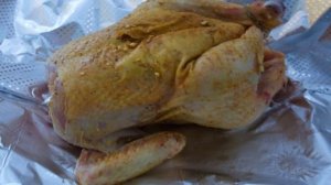 Курица под соусом в духовке