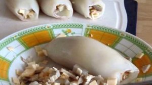 Кальмары с сыром в духовке