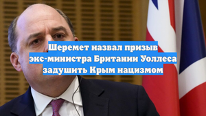 Шеремет назвал призыв экс-министра Британии Уоллеса задушить Крым нацизмом