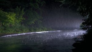 Бессонная ночь. Шум сильного дождя для глубокого и спокойного сна 🌧️