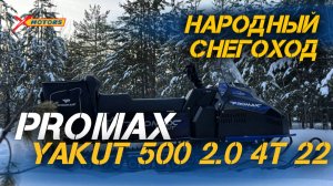 ОБЗОР народного снегоход PROMAX (Промакс) YAKUT 500 2.0 4T 22 от мотосалона X-MOTORS