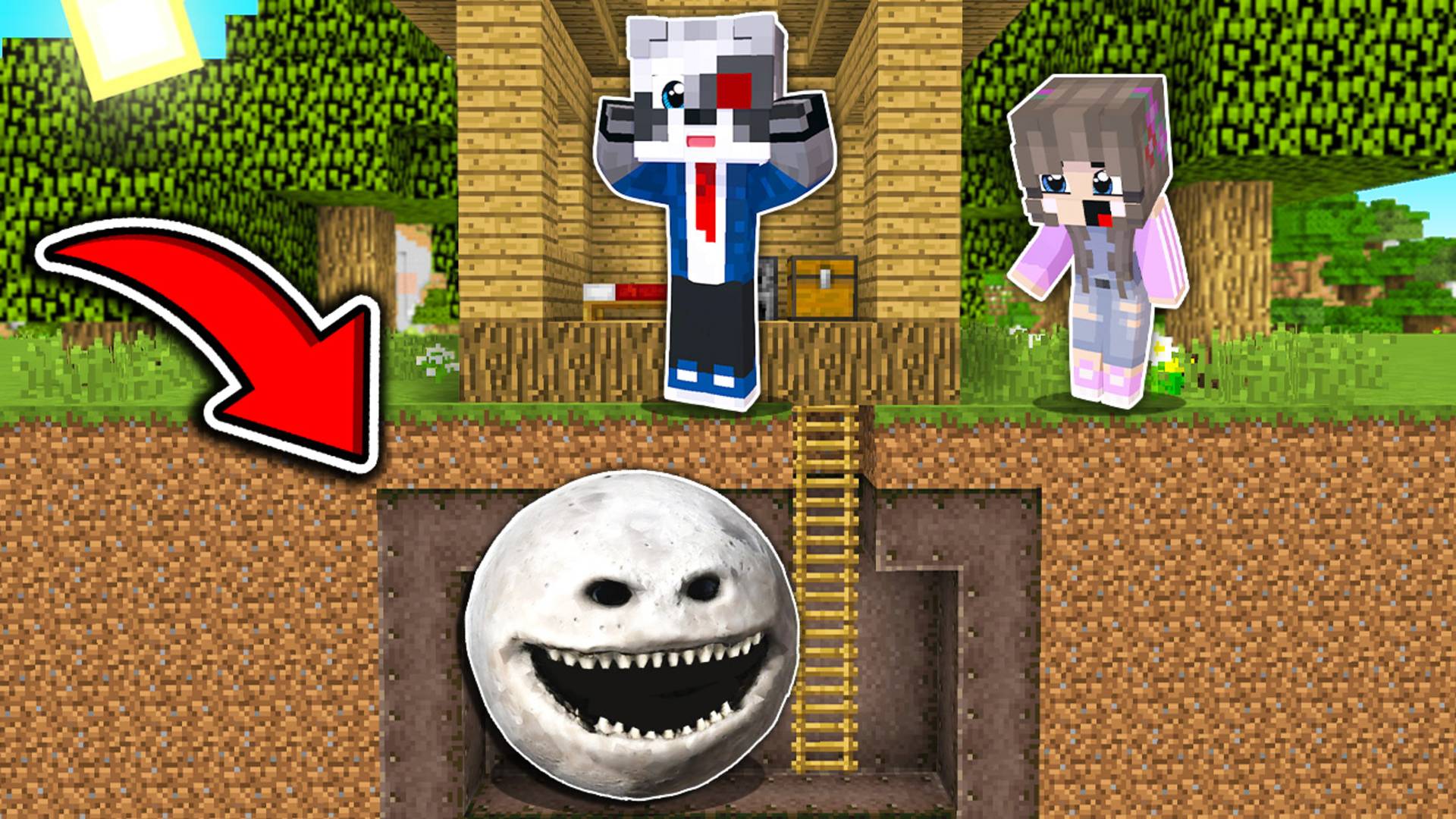 НУБ И ПРО НАШЛИ СЕКРЕТНУЮ БАЗУ ЛУНА ПРОСНУЛАСЬ в МАЙНКРАФТ АНИМАЦИЯ SCP THE MOON WOKE UP смотреть онлайн