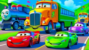 Мультики про машинки Молния Маккуин в беде, Халк на гоночной трассе, Мультфильм для детей