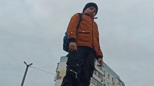 Школьник Паркур Осень Развлечения