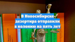 В Новосибирске дезертира отправили в колонию на пять лет