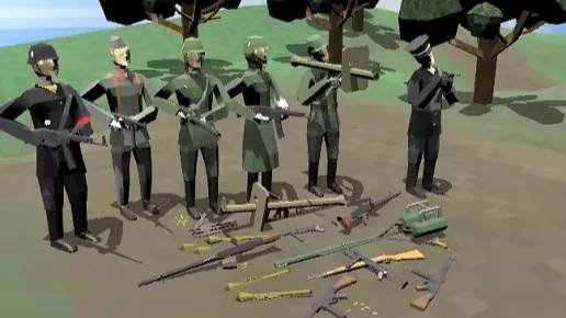 Asset Unity - POLYGON WW2 German Soldiers