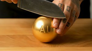 Резка элементов из таблицы Менделеева. Ai Video