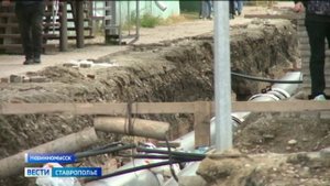 В Невинномысске затянулся ремонт главной городской тепломагистрали