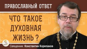 Что такое ДУХОВНАЯ ЖИЗНЬ ? Священник Константин Корепанов