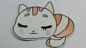 Рисуем МИЛОГО котика. Урок #6