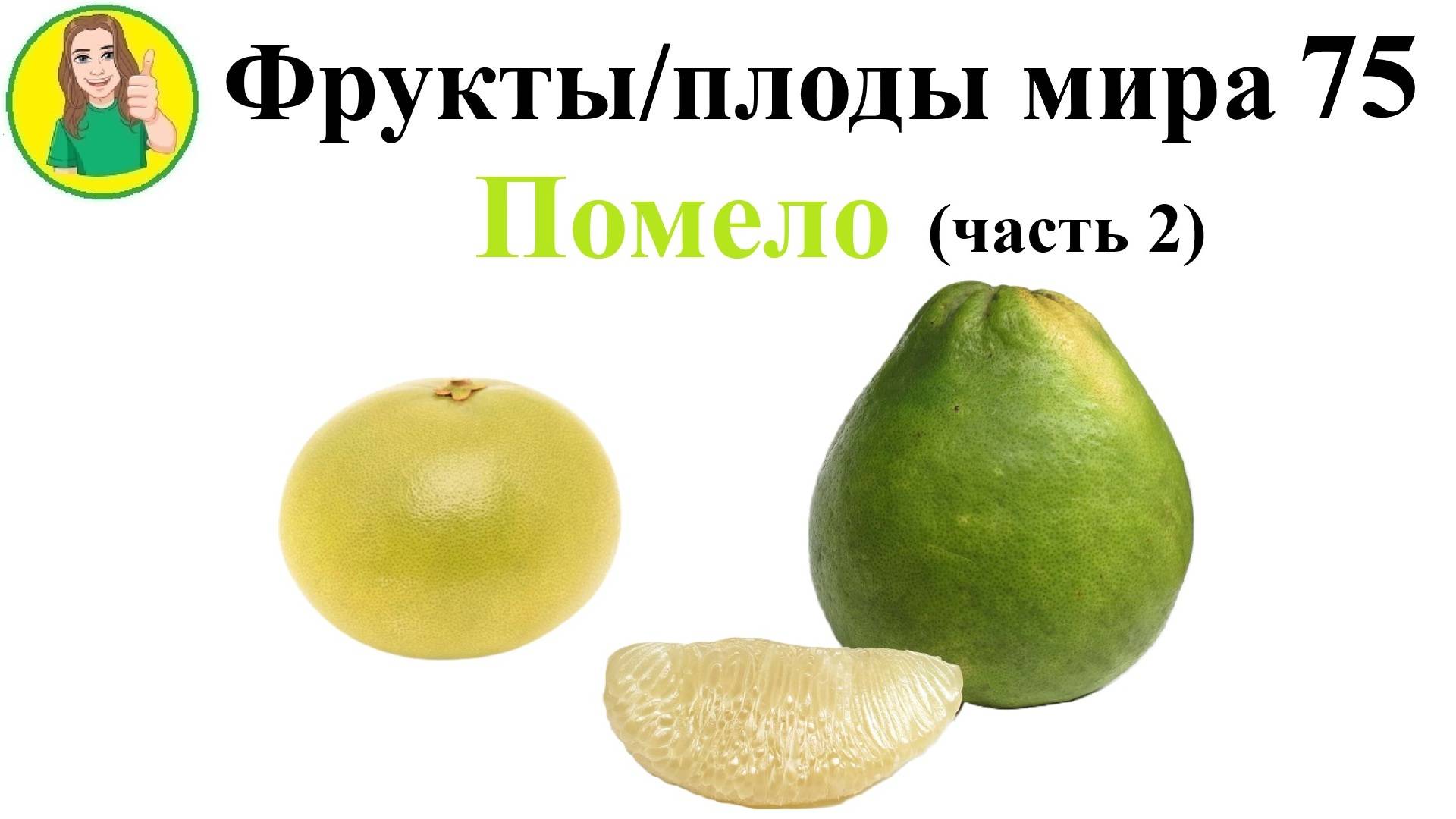 Фрукты - плоды мира 75 – Помело часть 2 Сыроедение Фрукторианство