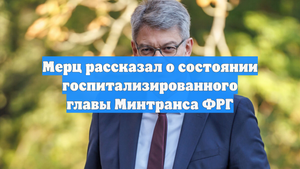 Мерц рассказал о состоянии госпитализированного главы Минтранса ФРГ