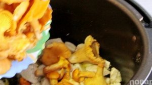 Картошка с курицей и грибами в мультиварке