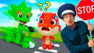 🐉 Флэш чуть не врезался в здание?! 🛴💥 Что натворили Отважные дракончики на скутерах!