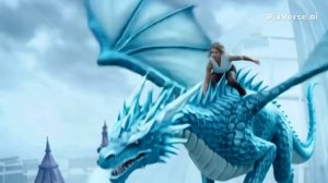 Храбрая воительница драконов.