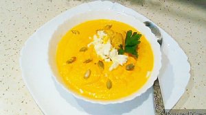 Полезный и вкусный суп пюре из тыквы! Кушают,даже,кто не любит тыкву.