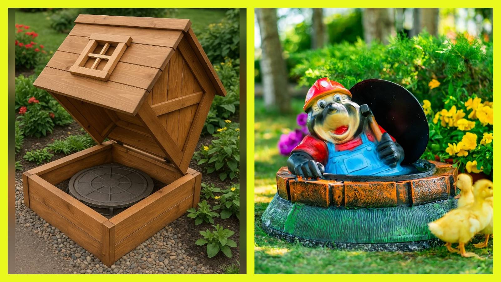 Декоративная крышка на канализационный люк: объединение функциональности и эстетики 🌼