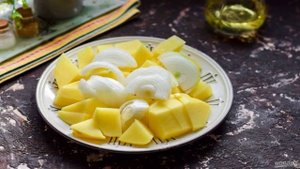 Картошка с копченой грудинкой