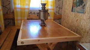 Деревянный стол "своими руками для беседки"