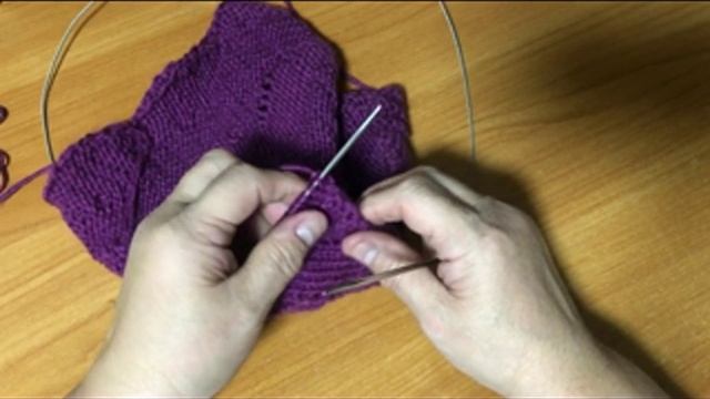 Косой интересный узор спицами для ваших изделий