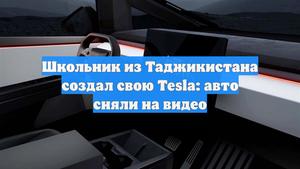 Школьник из Таджикистана создал свою Tesla: авто сняли на видео