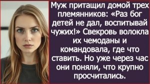 ИСТОРИИ ИЗ ЖИЗНИ/Раз своих нет, воспитывай теперь чужих- сказал муж, указывая на своих племянников