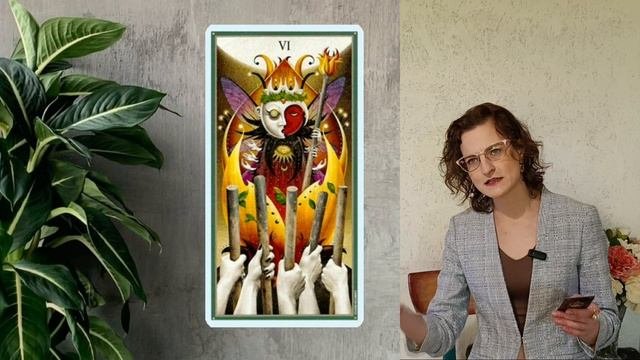 ШЕСТЁРКА ЖЕЗЛОВ из колоды DEVIANT MOON TAROT