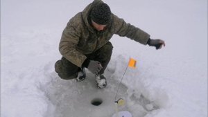 зимняя рыбалка на р. Вохма.