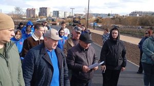 Директор МКУ "ЦОЖ Ачинска" Владимир Тюмнев докладывает о благоустройстве набережной