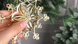 Набор ёлочных украшений СНЕЖИНКИ 'МЕРОНЕТТ', 12 см, 2 шт., 1000347