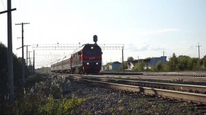 Тепловоз ТЭП70БС-188 с поездом "Восток"