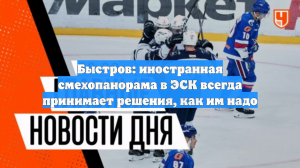 Быстров: иностранная смехопанорама в ЭСК всегда принимает решения, как им надо