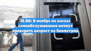 IZ.RU: В ноябре на кассах самообслуживания начнут проверять возраст по биометрии
