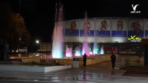 Каскадный фонтан в Воскресенске