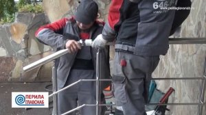 Монтаж перил из нержавеющей стали с треханкерной закладной ПерилаГлавСнаб