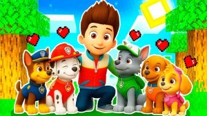 РАЙДЕР УСЫНОВИЛ ЩЕНЯЧИЙ ПАТРУЛЬ ГОНЩИК, СКАЙ, МАРШАЛ В МАЙНКРАФТ МУЛЬТИК!