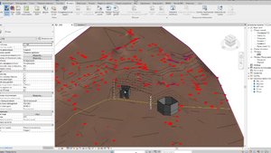 Revit общие координаты - собрать здание на площадке