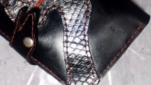 обложка для документов из натуральной кожи, ручная работа