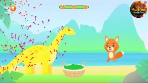 Мультик про динозавтров , играем вместе , мультики для малышей