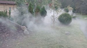 Системы туманообразования в ландшафтном дизайне, для декорирования архитектурных элементов. Создание