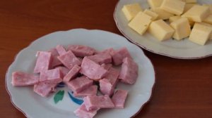 Канапе с ветчиной и сыром