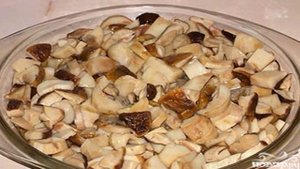 Картошка с белыми грибами