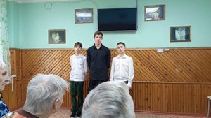 Музыкальный номер от кадетского класса МБОУ "СОШ № 14" г.Братск в честь Дня пожилого человека (7)