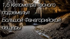 🗻Большая Фанагорийская пещера в районе Горячего ключа: 1,5 километра тесного подземелья😱