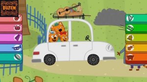 Три Кота! музыкальная раскраска!!  Рисуем вместе с героями Мультика!!