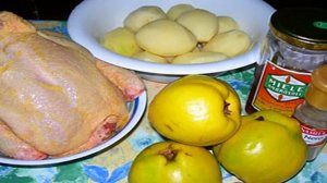 Курица с айвой