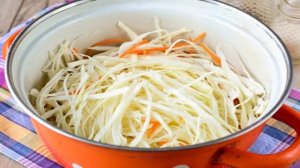 Квашеная капуста с водкой