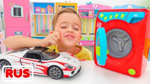 Ребята играют с игрушками - Коллекция видео для детей! Видео от Влада и Ники!