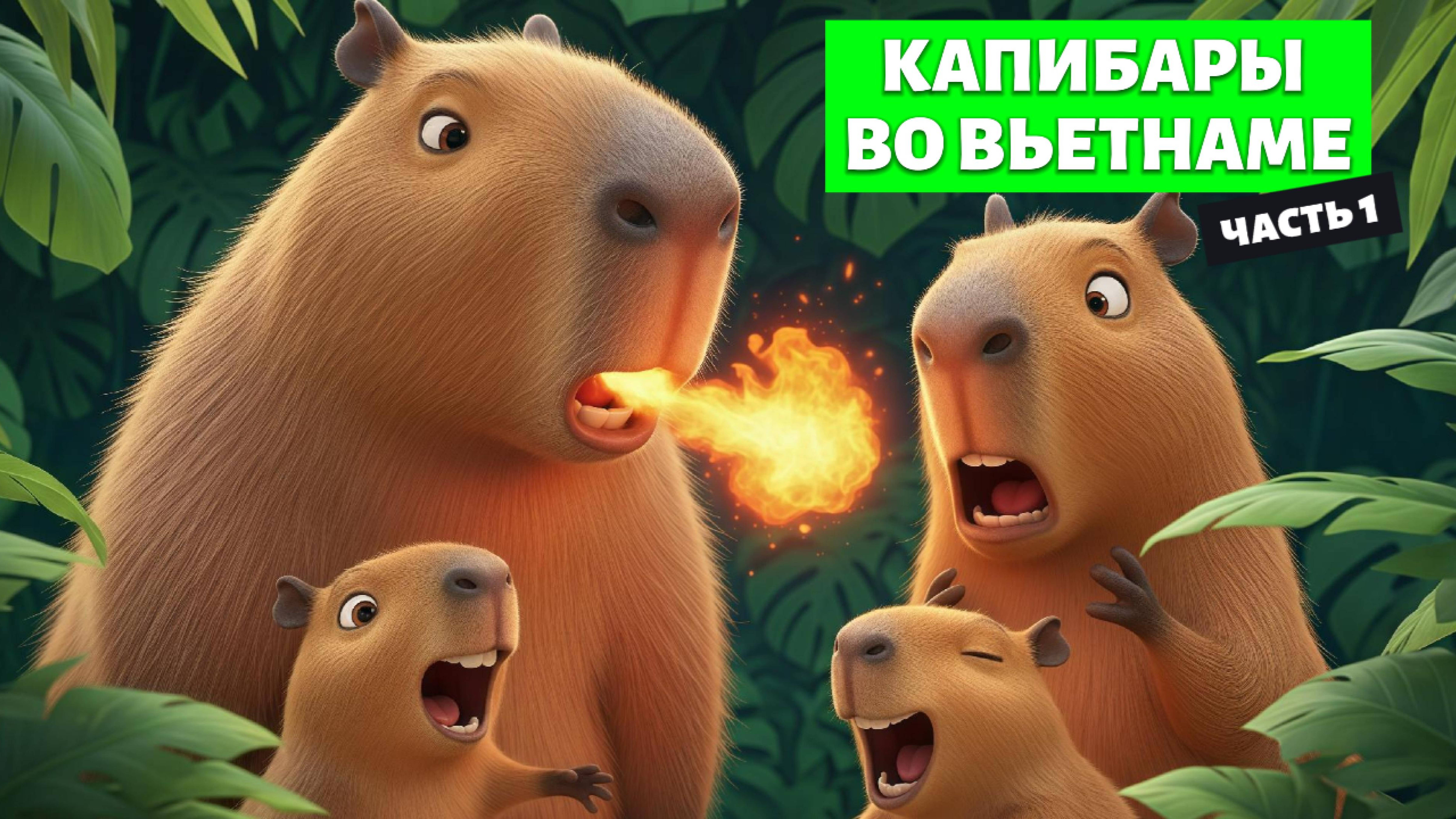 КАПИБАРЫ ВО ВЬЕТНАМЕ 🌴🐾 (часть 1) МУЛЬТФИЛЬМ ДЛЯ ДЕТЕЙ